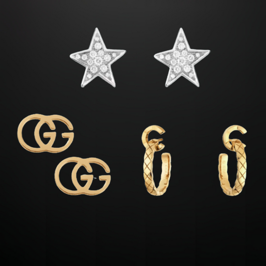 PACK TOKIO | 3 PENDIENTES + 1 JOYA SORPRESA GRATIS